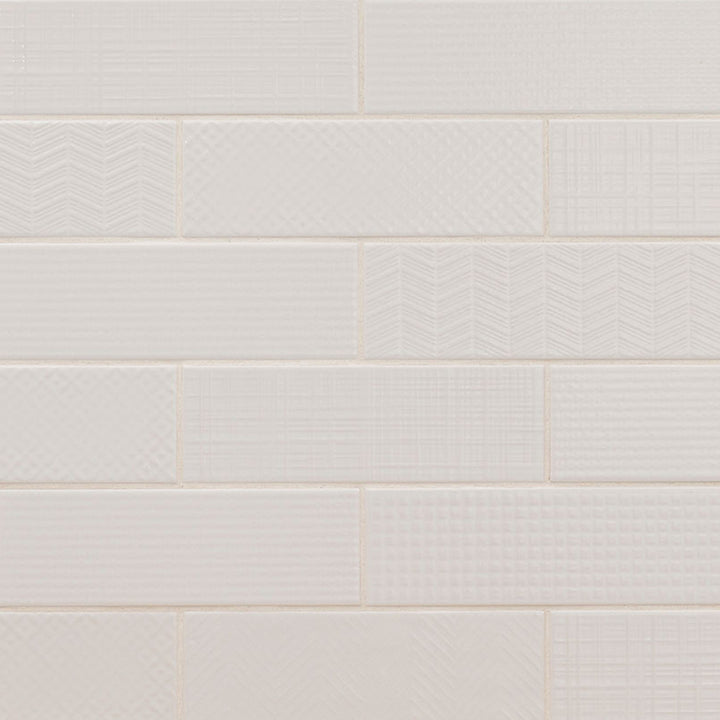 Pure 3D Mix, 4" x 12" Ceramic Tile | Kitchen Backsplash Tile by MSI
