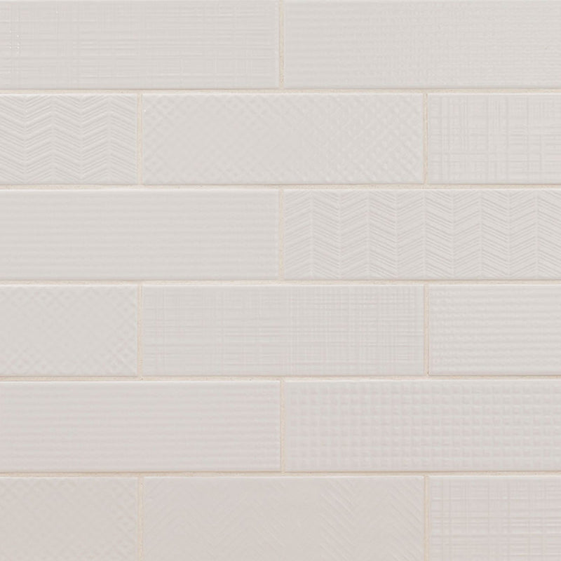 Pure 3D Mix, 4" x 12" Ceramic Tile | Kitchen Backsplash Tile by MSI
