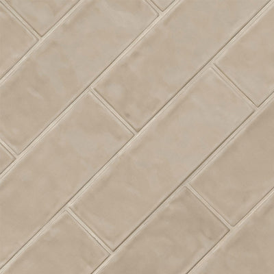 Warm Concrete, 4" x 12" Ceramic Tile | Kitchen Backsplash Tile by MSI