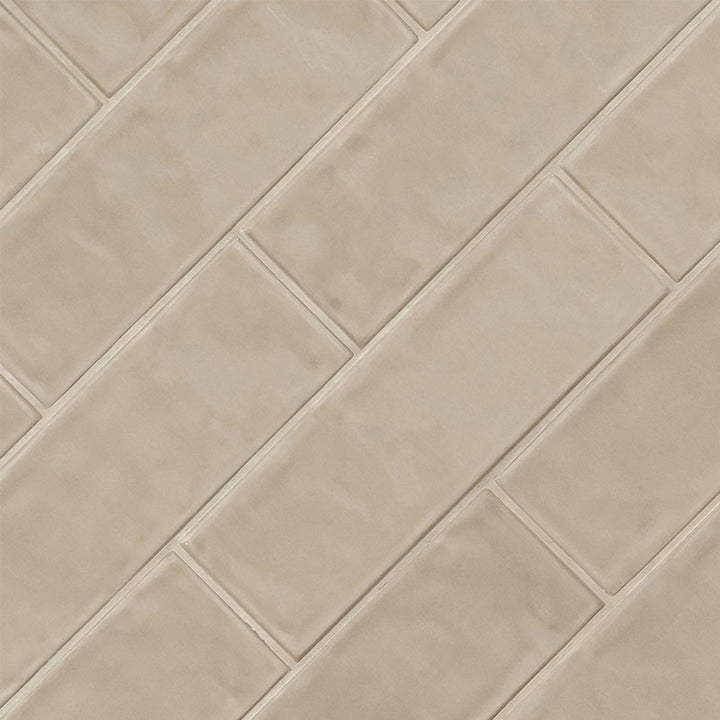 Warm Concrete, 4" x 12" Ceramic Tile | Kitchen Backsplash Tile by MSI