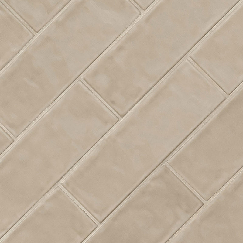 Warm Concrete, 4" x 12" Ceramic Tile | Kitchen Backsplash Tile by MSI