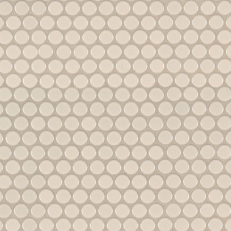 Almond, Penny Round Mosaic | Porcelain Tile by MSI | SMOT-PT-PENRD-ALM