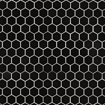Domino Matte Black, Hexagon Mosaic | Kitchen & Bath Tile by MSI