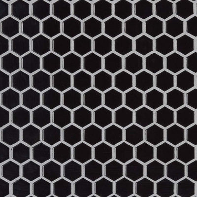 Glossy Black, Hexagon Mosaic | Porcelain Kitchen & Bath Tile by MSI
