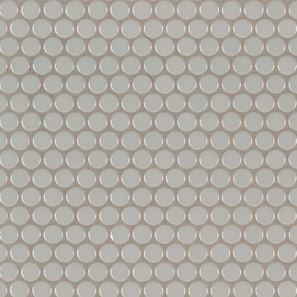 Gray, Penny Round Mosaic | Porcelain Tile by MSI | SMOT-PT-PENRD-GRAY