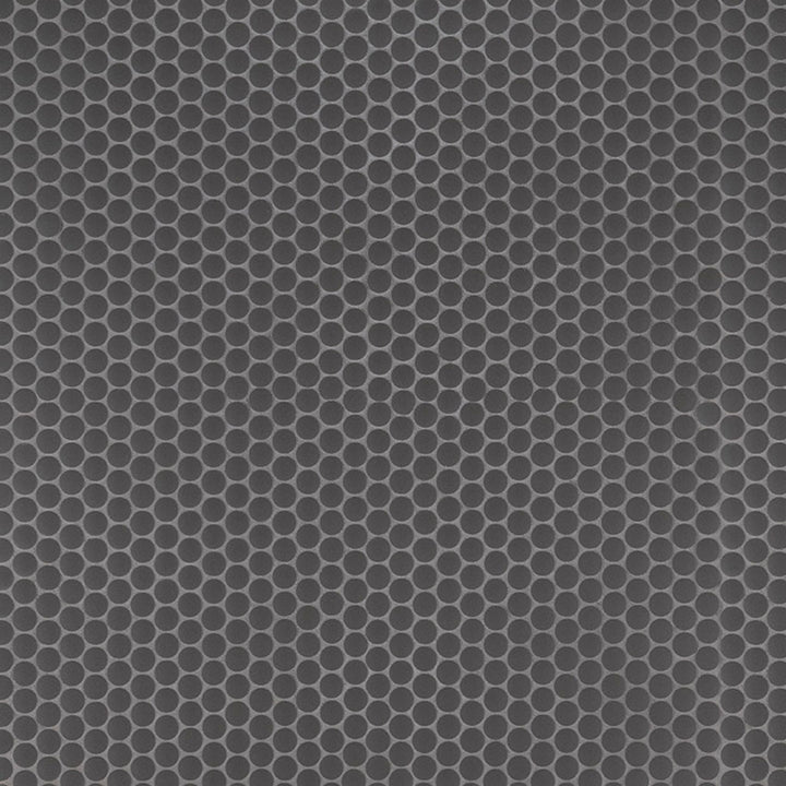 Matte Nero, Penny Round Mosaic - Porcelain Tile