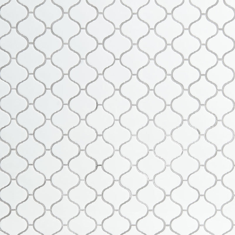 White Arabesque | Porcelain Tile by MSI | SMOT-PT-RETBIA-ARABESQUE
