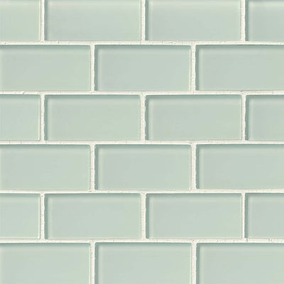 Arctic Ice Subway, 2" x 4" Glass Tile | Kitchen and Bath Tile by MSI