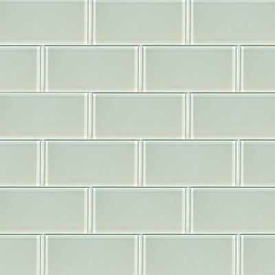 Arctic Ice Subway, 3" x 6" Glass Tile | Kitchen and Bath Tile by MSI
