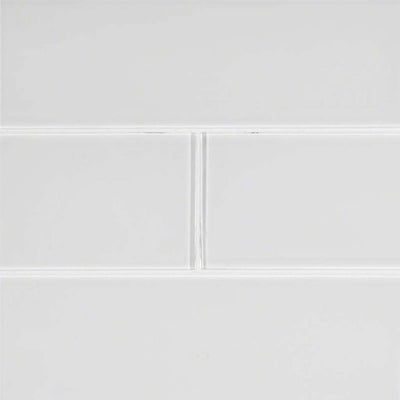 Ice, 4" x 12" Glass Tile | Subway Kitchen and Bath Tile by MSI
