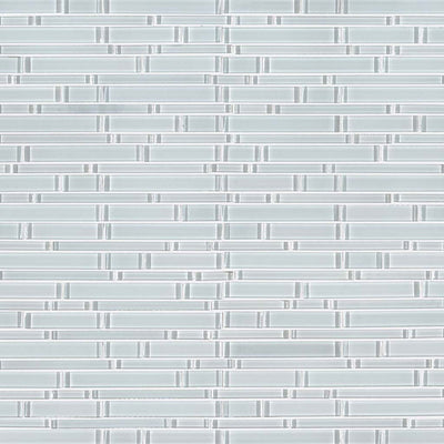 Ice Interlocking Glass Tile | Mixed Mosaic Tile for Kitchens and Baths
