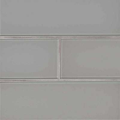 Oyster Gray, 4" x 12" Glass Tile | Subway Kitchen & Bath Tile by MSI