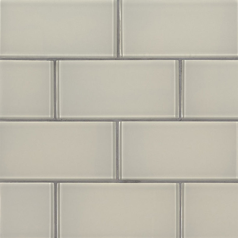 Snowcap Ice, 3" x 6" - Glass Tile