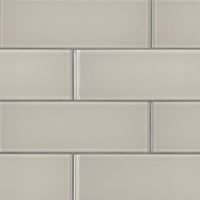 Snowcap Ice, 3" x 9" Glass Tile | Kitchen and Bath Tile by MSI