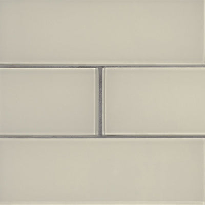 Snowcap White, 4" x 12" - Glass Tile