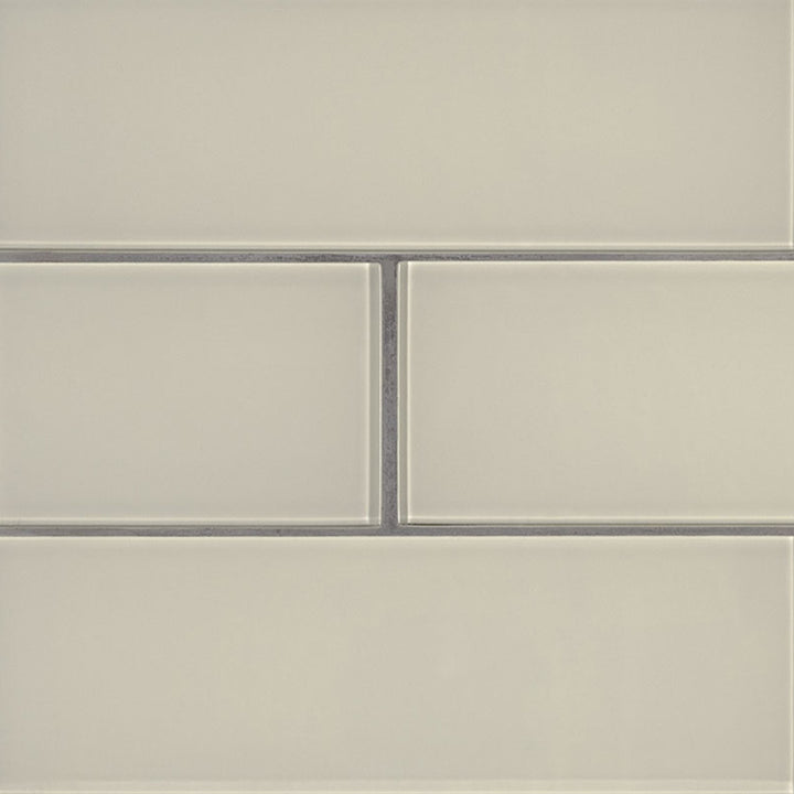 Snowcap White, 4" x 12" - Glass Tile