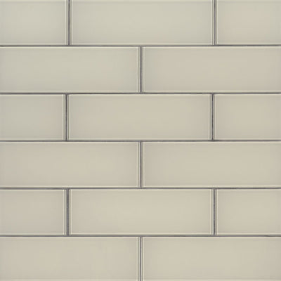 Snowcap White, 4" x 12" - Glass Tile
