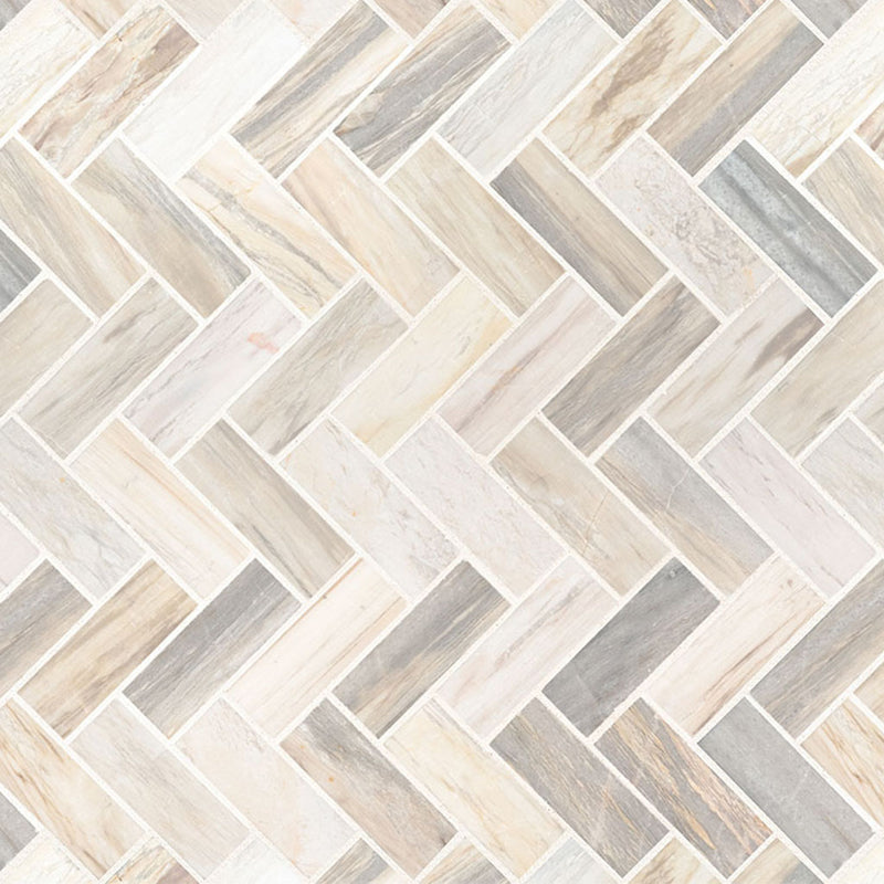 Agora Herringbone Stone Tile | Stone Kitchen and Bath Tile by MSI