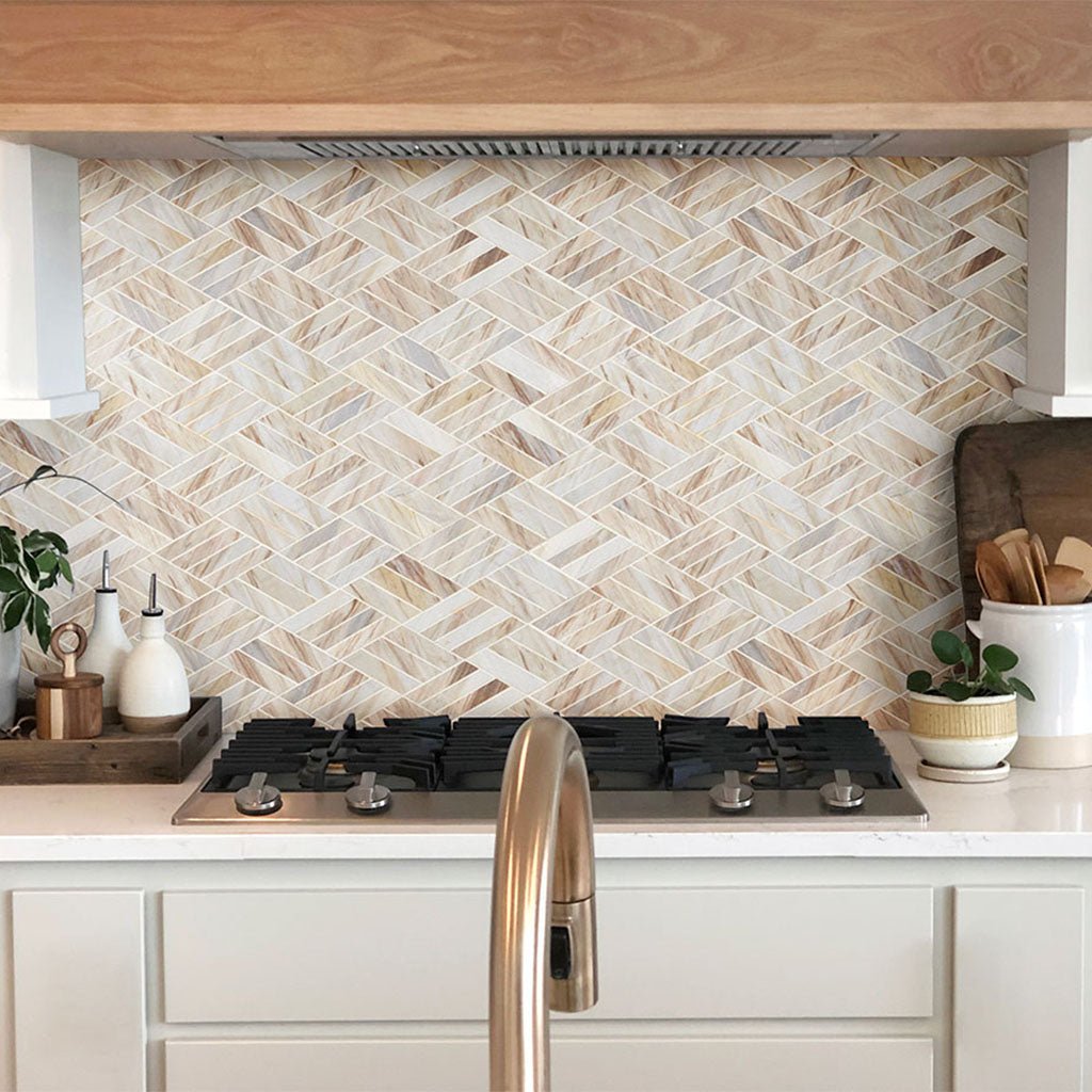 Angora Natural Stone Mosaic Tile | MSI