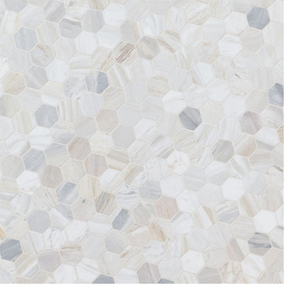 Athena Gold, Hexagon Mosaic | Marble Kitchen and Bath Tile by MSI