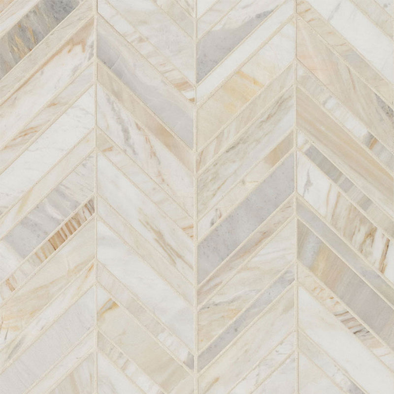 Athena Gold, Chevron Stone Tile | Marble Kitchen and Bath Tile by MSI