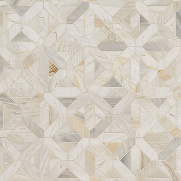 Athena Gold Geometrica, Stone Tile | Marble Kitchen & Bath Tile by MSI