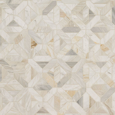 Athena Gold Geometrica, Stone Tile | Marble Kitchen & Bath Tile by MSI