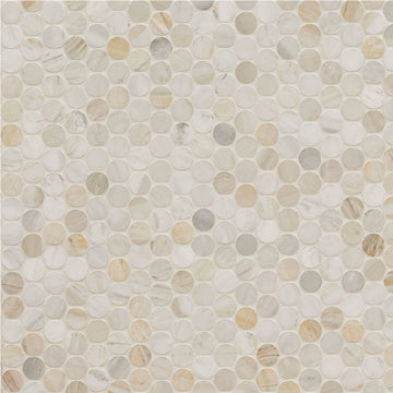 Athena Gold Penny Round, Stone Tile | Kitchen & Bath Tile by MSI