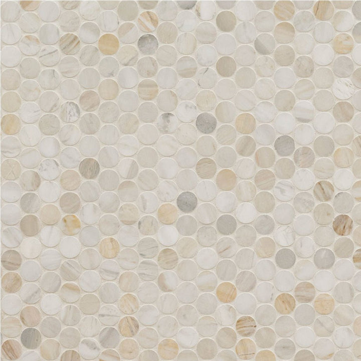 Soft Rounded Edge Stone Tile Round Stone Tile | Natural Stone Mosaic Tile for Floors and Walls ...