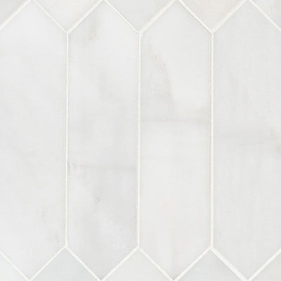 Carrara Marble Picket Stone Tile | Kitchen and Bath Tile by MSI