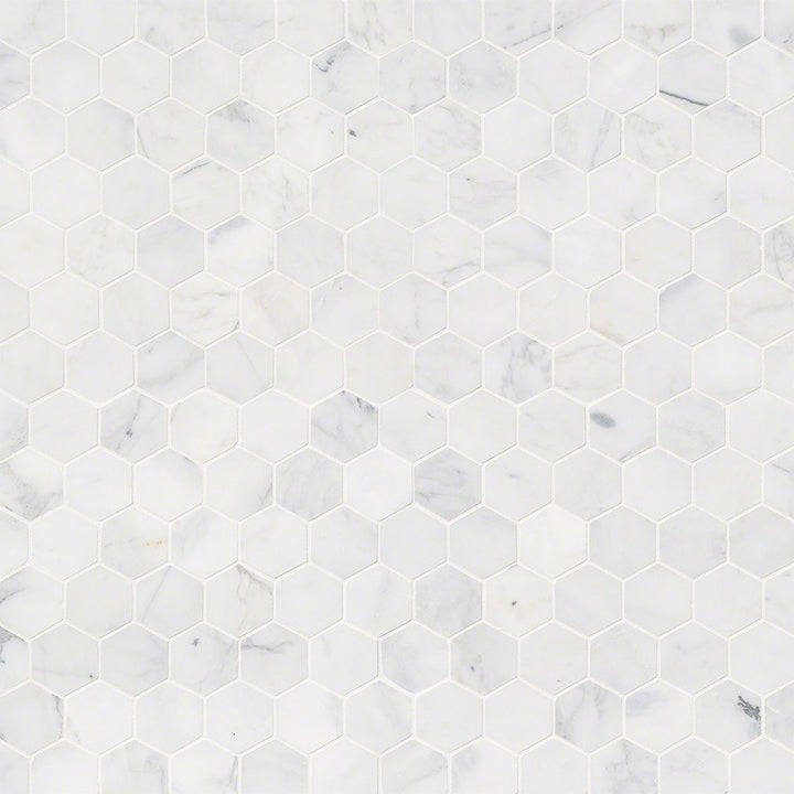 Calacatta Cressa, Hexagon Mosaic - Stone Tile