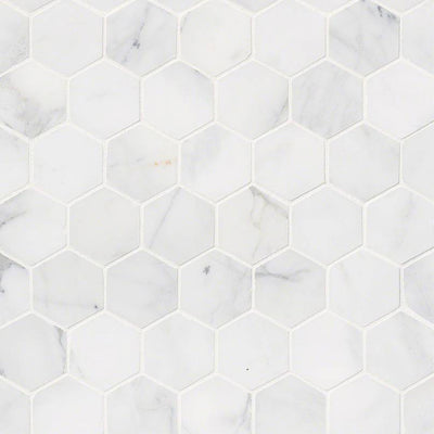 Calacatta Cressa, Hexagon Mosaic - Stone Tile