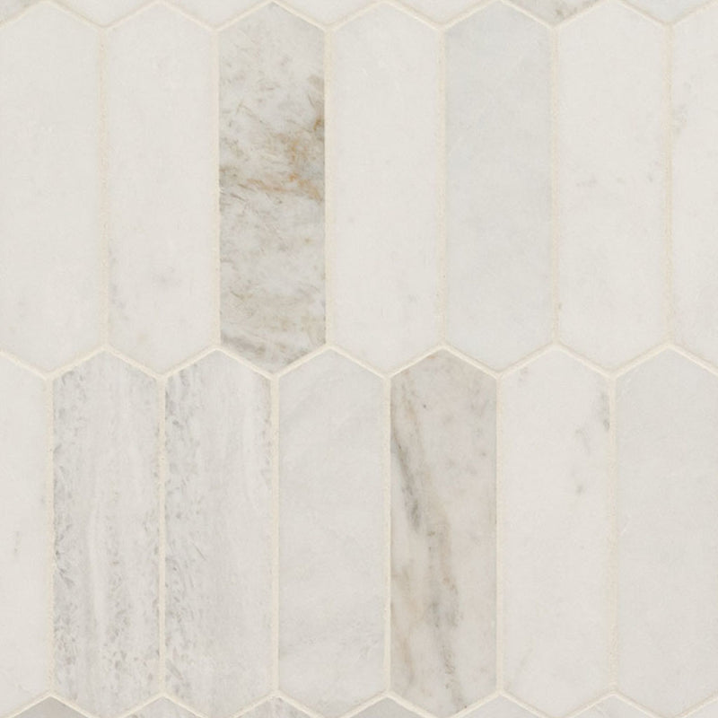 Venato White Picket Stone Tile | Kitchen and Bath Tile by MSI