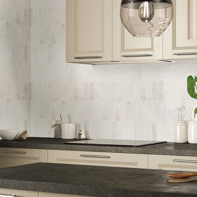 Venato White Picket Stone Tile | Kitchen and Bath Tile by MSI