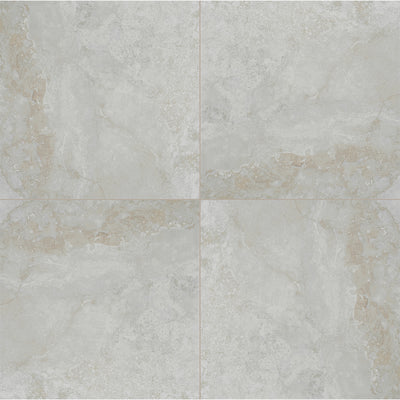 Argento Travertino, 24" x 24" | 2CM Porcelain Pool Paver by MSI