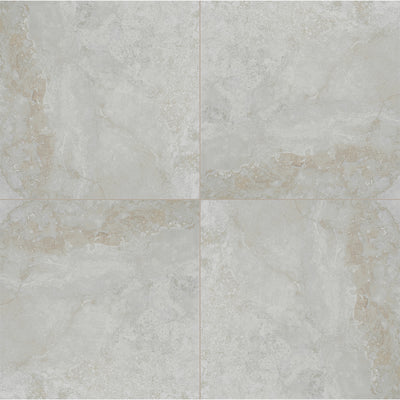 Argento Travertino, 24" x 24" | 2CM Porcelain Pool Paver by MSI