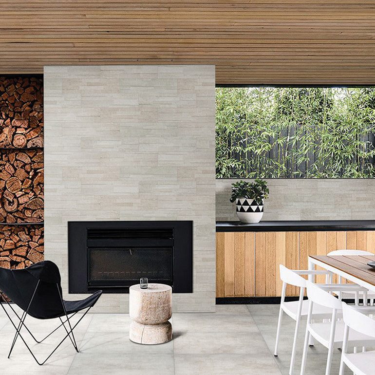 Beton Blanco, 24" x 24" | 2CM Porcelain Paver by MSI | LPAVNBETBLA2424
