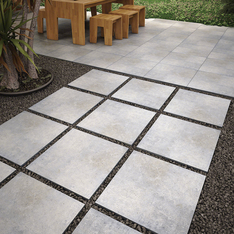 Beton Grey, 24" x 24" | 2CM Porcelain Paver by MSI | LPAVNBETGRE2424