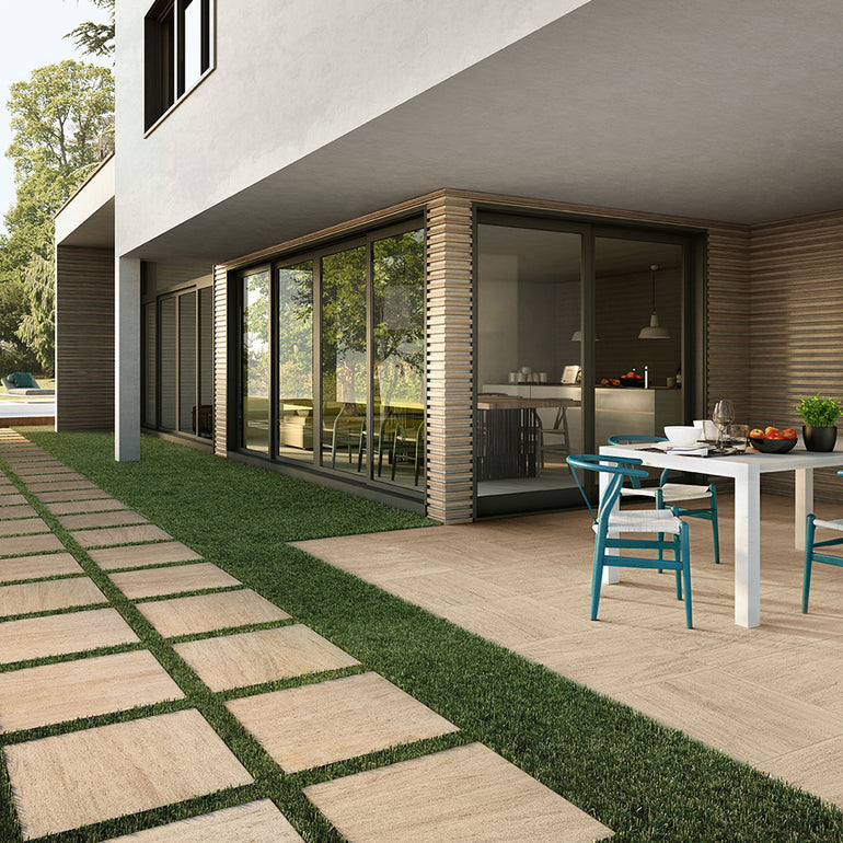 Living Style Beige, 24" x 24" | 2CM Porcelain Pool Pavers by MSI 