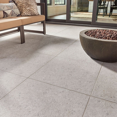 Terrazo Glacier, 24" x 24" | 2CM Porcelain Pool Paver by MSI