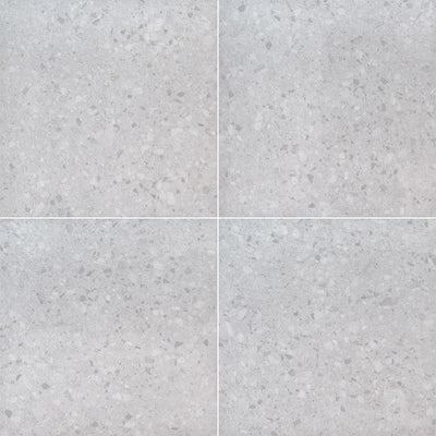 Terrazo Glacier, 24" x 24" | 2CM Porcelain Pool Paver by MSI