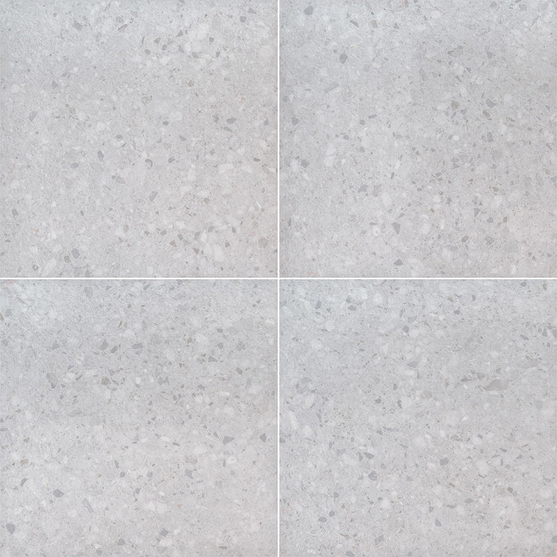 Terrazo Glacier, 24" x 24" | 2CM Porcelain Pool Paver by MSI