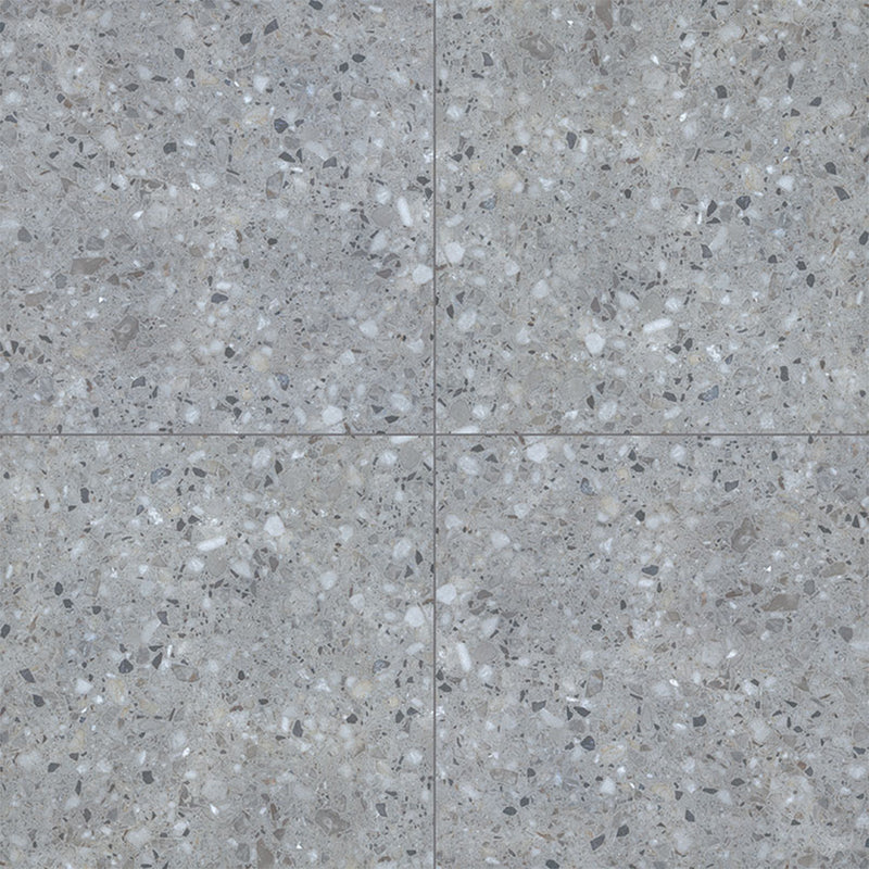 Terrazo Gris, 24" x 24" | 2CM Porcelain Pool Paver by MSI