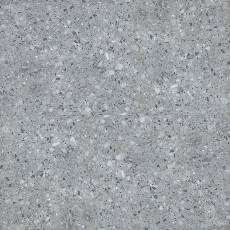 Terrazo Gris, 24" x 24" | 2CM Porcelain Pool Paver by MSI