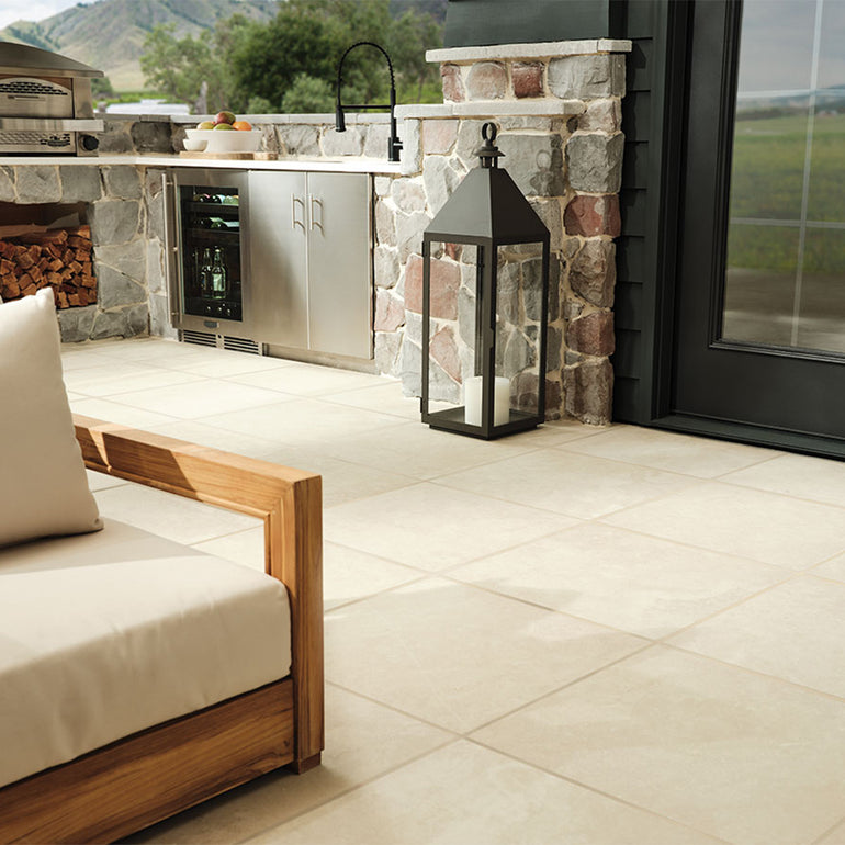 Tierra Ivory, 24" x 24" | 2CM Porcelain Pool Paver by MSI