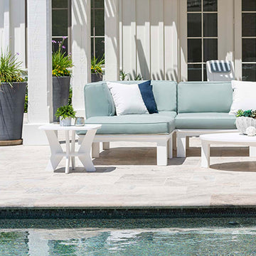 Ledge Lounger Mainstay Sectional Ottoman | Luxury Patio Furniture