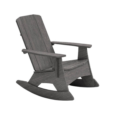 Mainstay Rocking Adirondack Chair by Ledge Lounger, Fog | Outdoor Rocking Chair