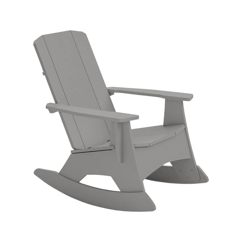 Mainstay Rocking Adirondack Chair by Ledge Lounger, Gray | Outdoor Rocking Chair