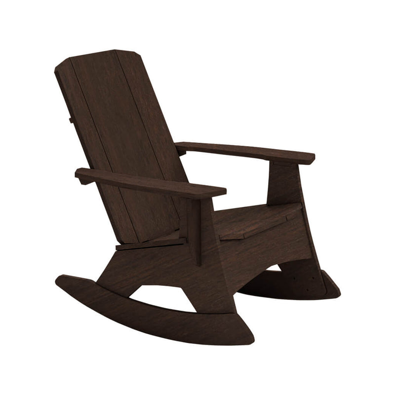 Mainstay Rocking Adirondack Chair by Ledge Lounger, Java | Outdoor Rocking Chair