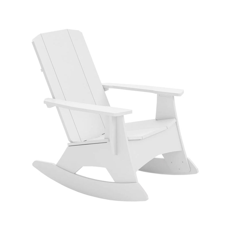 Mainstay Rocking Adirondack Chair by Ledge Lounger, White | Outdoor Rocking Chair